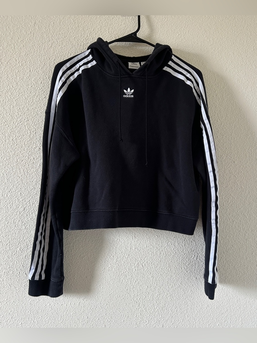 Adidas Cropped pullover hoodie casual Lounge street women’s Medium